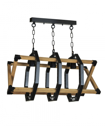 لوستر سه شعله چشمه نور کد CH280701