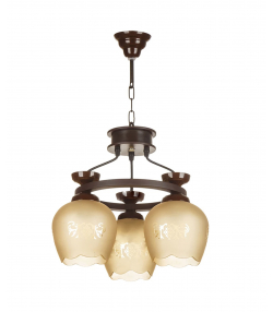 لوستر 3 شعله چشمه نور مدل GA562/3-BR