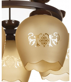 لوستر 5 شعله چشمه نور کد GA562/5-BR