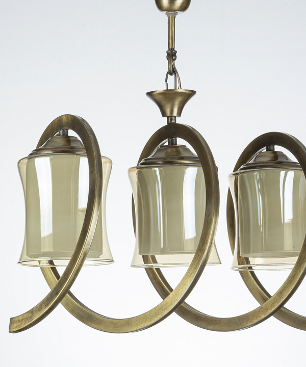 لوستر 3 شعله چشمه نور کد B2651/3-A