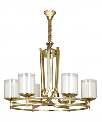 لوستر 6 شعله چشمه نور کد CH186601