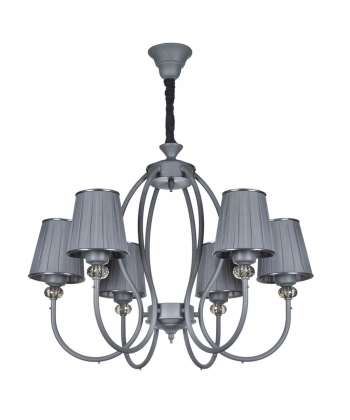 لوستر آویز شش شعله چشمه نور کد N2400/6