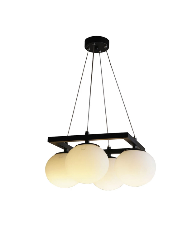 لوستر چهار شعله چشمه نور کد AB1252/4-WT