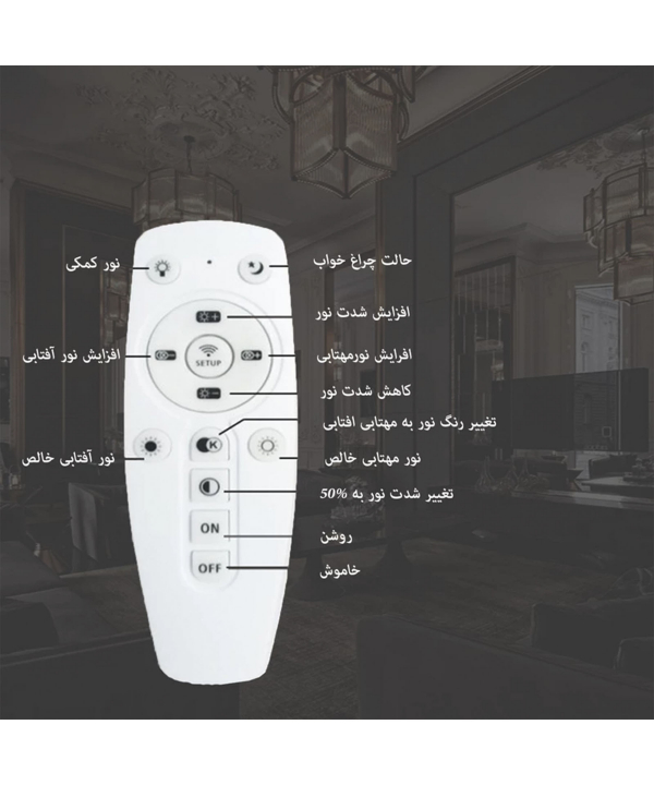 لوستر آویز مدرن چشمه نور کد A6379/1H