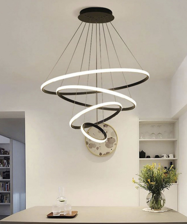 لوستر چشمه نور کد L6361/1BK