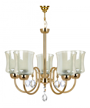 لوستر آویز پنج شعله چشمه نور کد 811/5