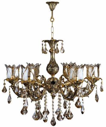 لوستر 12 شعله چشمه نور کد C3384/6+6-BO