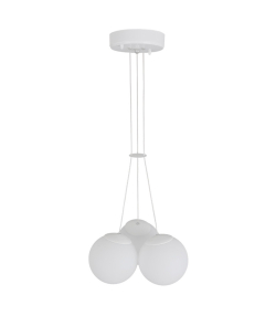 لوستر آویز سه شعله چشمه نور کد AC1224/3-WT