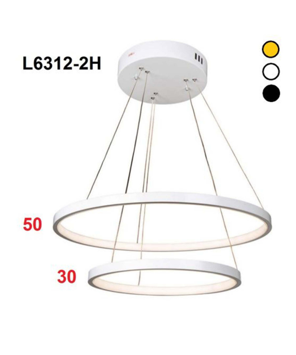 لوستر سقفی چشمه نور کد L6312/2H