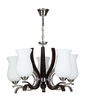 لوستر چشمه نور 5 شعله کد 828کروم