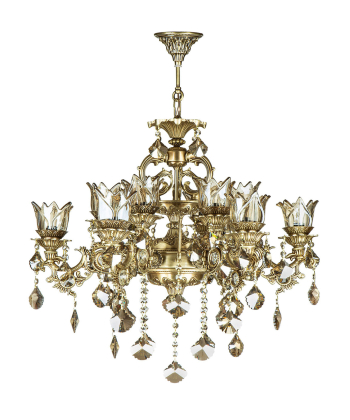 لوستر 10 شعله چشمه نور کد M3424/6+6-AO