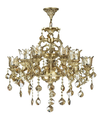 لوستر 10 شعله چشمه نور کد M3424/5+5-AO