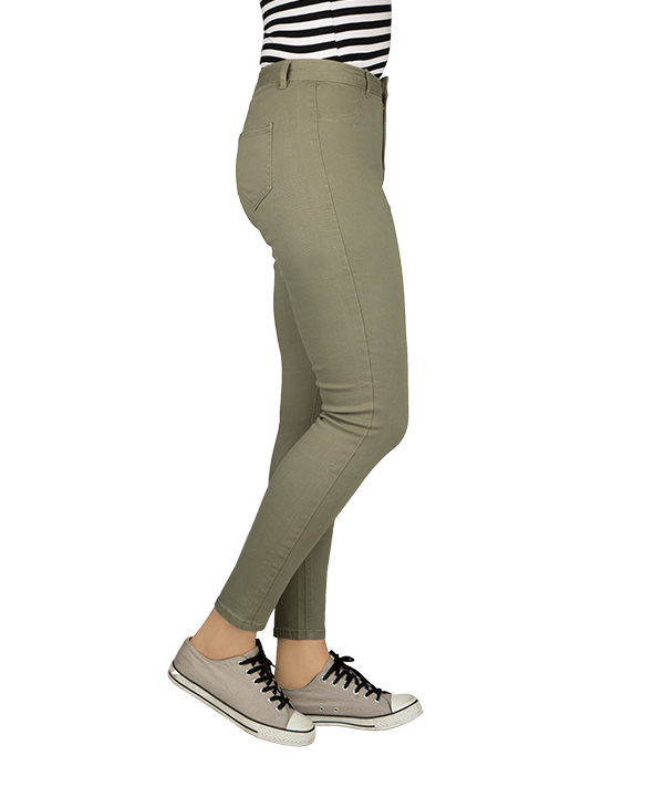  شلوار کتان فاق بلند جذب زنانه جین وست Jeanswest