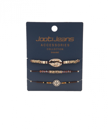 دستبند زنانه مهره و کریستال جوتی جینز Jootijeans