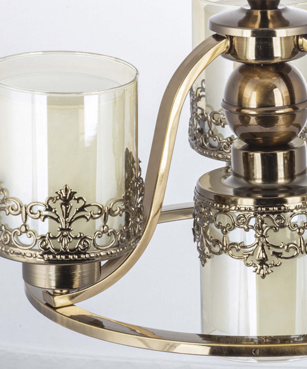 لوستر 4 شعله چشمه نور کد N2663-3+1