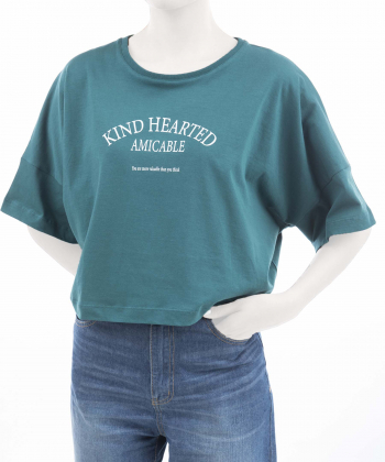 تیشرت آستین کوتاه نخی زنانه جوتی جینز مدل 41773334