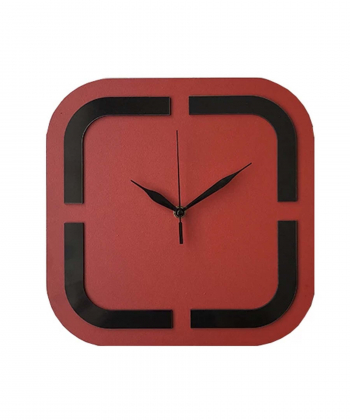 ساعت دیواری چشمه نور مدل H8013قرمز