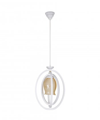 چراغ آویز چشمه نور 1 شعله کد G521/1H-WT