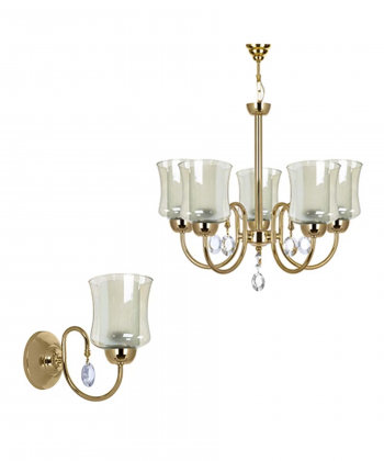 لوستر وچراغ دیواری چشمه نور کد A811/5-1-Pro