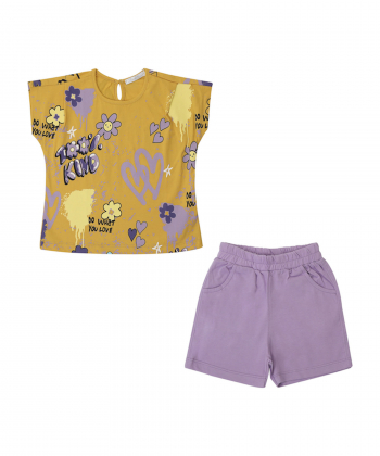 ست تیشرت و شلوارک دخترانه فیورلا Fiorella کد 34036