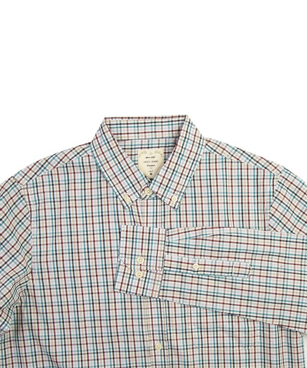 پیراهن مردانه چهارخانه نخی جوتی جینز Jooti Jeans