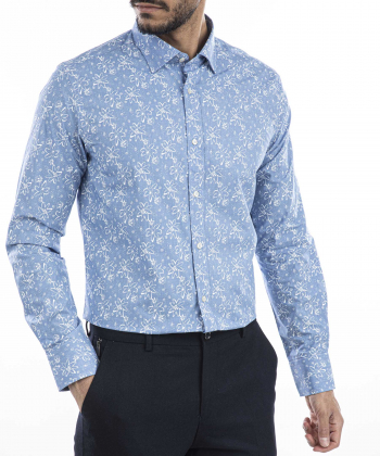 پیراهن مردانه کافه شرت Cafe Shirt کد 1434