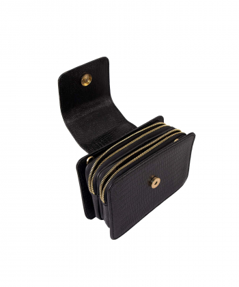 کیف دوشی چرم طبیعی زنانه منط مدل F122