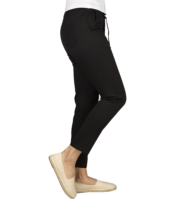 شلوار کتان مشکی زنانه جین وست Jeanswest
