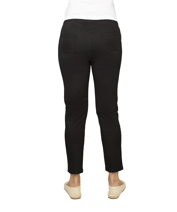 شلوار کتان مشکی زنانه جین وست Jeanswest