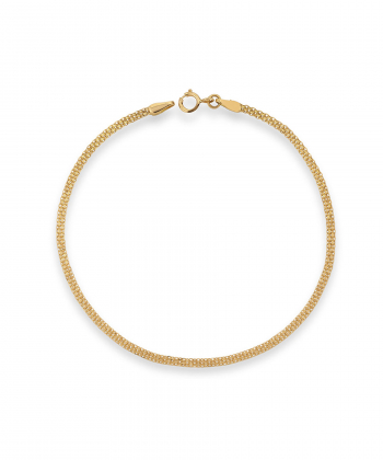 دستبند زنجیر طلا زنانه بیزمارک نازک کیا گالری Kia Gallery کد BMR368