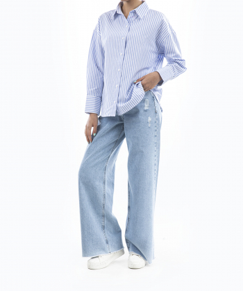 شومیز آستین بلند زنانه جوتی جینز JootiJeans کد 41731352