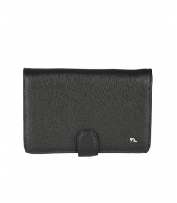 کیف پاسپورتی مشکی چرم مشهد Mashad Leather مدل P5523-001