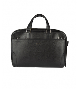 کیف اداری مردانه مشکی چرم مشهد Mashad Leather مدل A5565-001