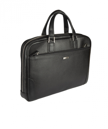 کیف اداری مردانه مشکی چرم مشهد Mashad Leather مدل A5565-001