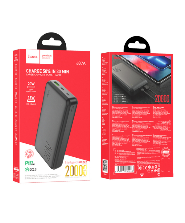 پاوربانک هوکو Hoco مدل J87A 20000
