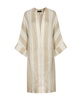 مانتو غزن دار راه راه زیبو Ziboo مدل لنین