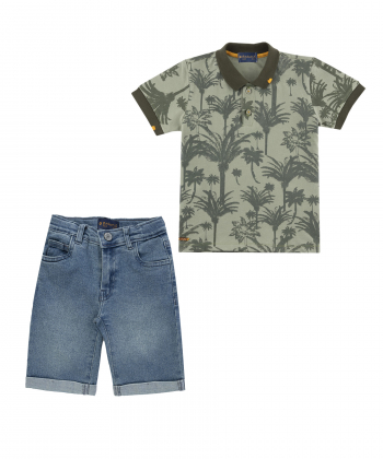 ست تیشرت و شلوارک پسرانه برندس مدل 33058