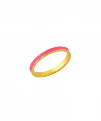 انگشتر شبرنگ سرخابی میو گلد Mio Gold کد R1107
