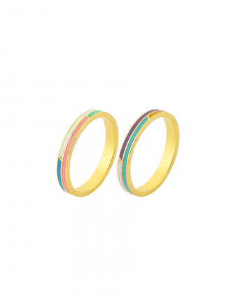 انگشتر مینا رنگی میو گلد Mio Gold کد R1184