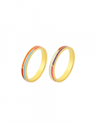 انگشتر مینا رنگی میو گلد Mio Gold کد R1184