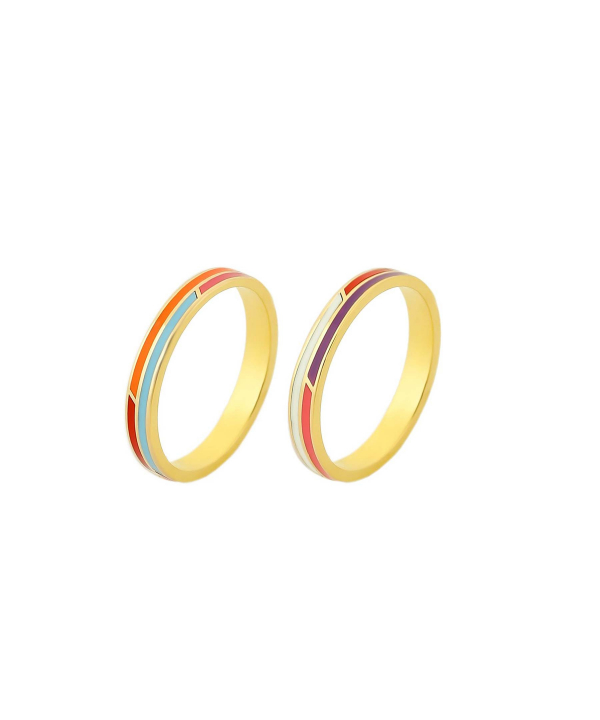 انگشتر مینا رنگی میو گلد Mio Gold کد R1184