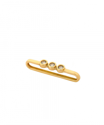 آویز ساعت نگین دار میو گلد Mio Gold کد W359