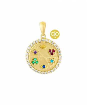 پلاک زنانه سکه میو گلد Mio Gold کد N1668