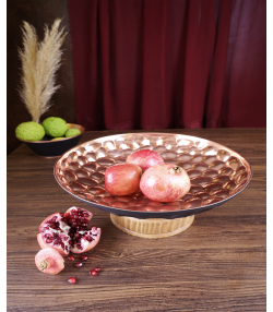 میوه خوری پایه چوبی مسی زائری zh کد 9669