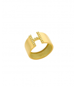 انگشتر H میو گلد Mio Gold کد R1255