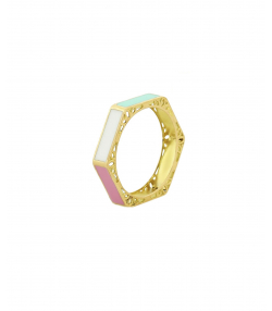 انگشتر شش ضلعی میو گلد Mio Gold کد R1193