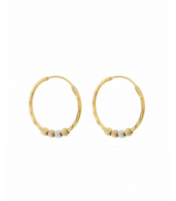 گوشواره البرنادو قطر 2 سانتی متر میو گلد Mio Gold کد E1177