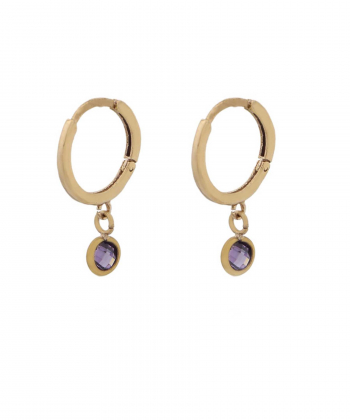 گوشواره کریستال میو گلد Mio Gold کد E645