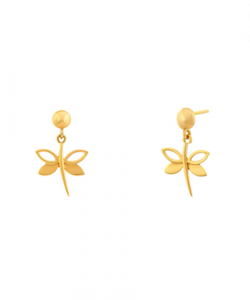 گوشواره سنجاقک میو گلد Mio Gold کد E1128