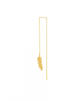 گوشواره بخیه ای گندم (تک لنگه) میوگلد Mio Gold کد E787